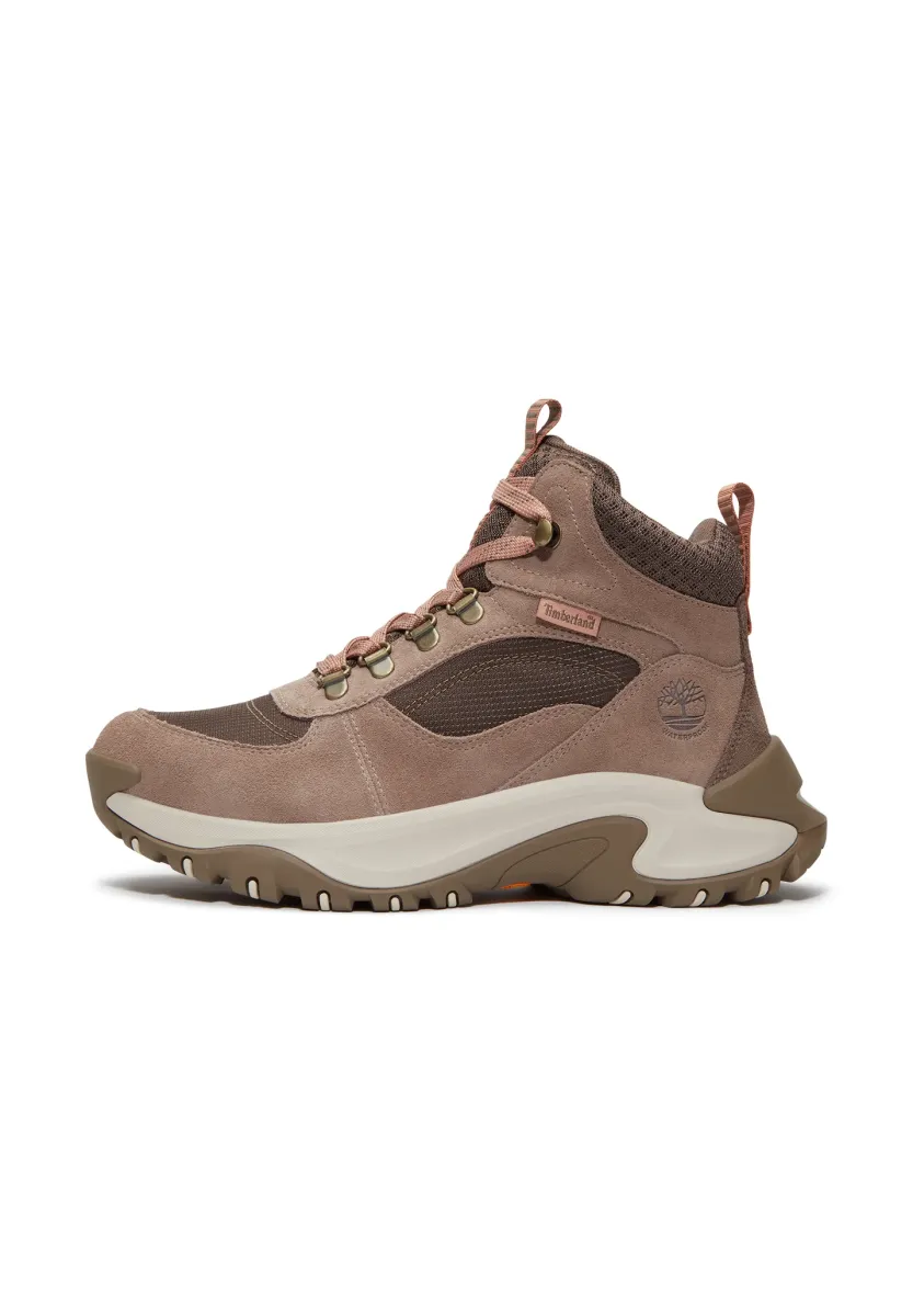 Schnürstiefelette - taupe suede