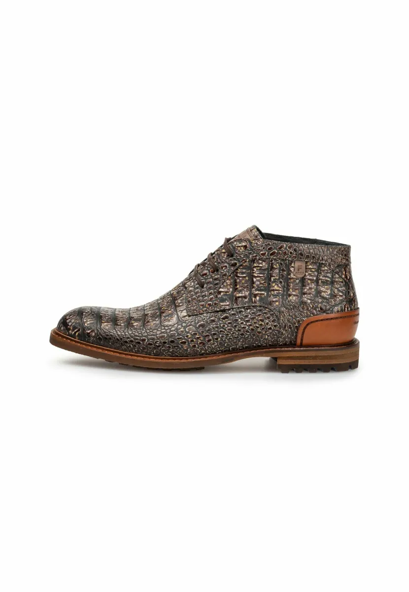 Schnürstiefelette - taupe