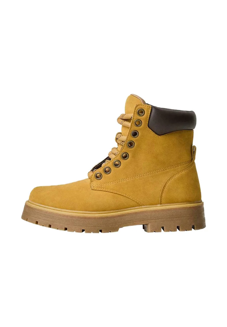 Schnürstiefelette - yellow