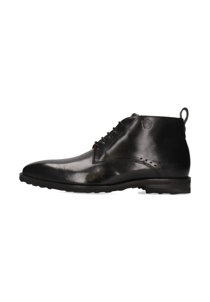 Schnürstiefelette - zwart
