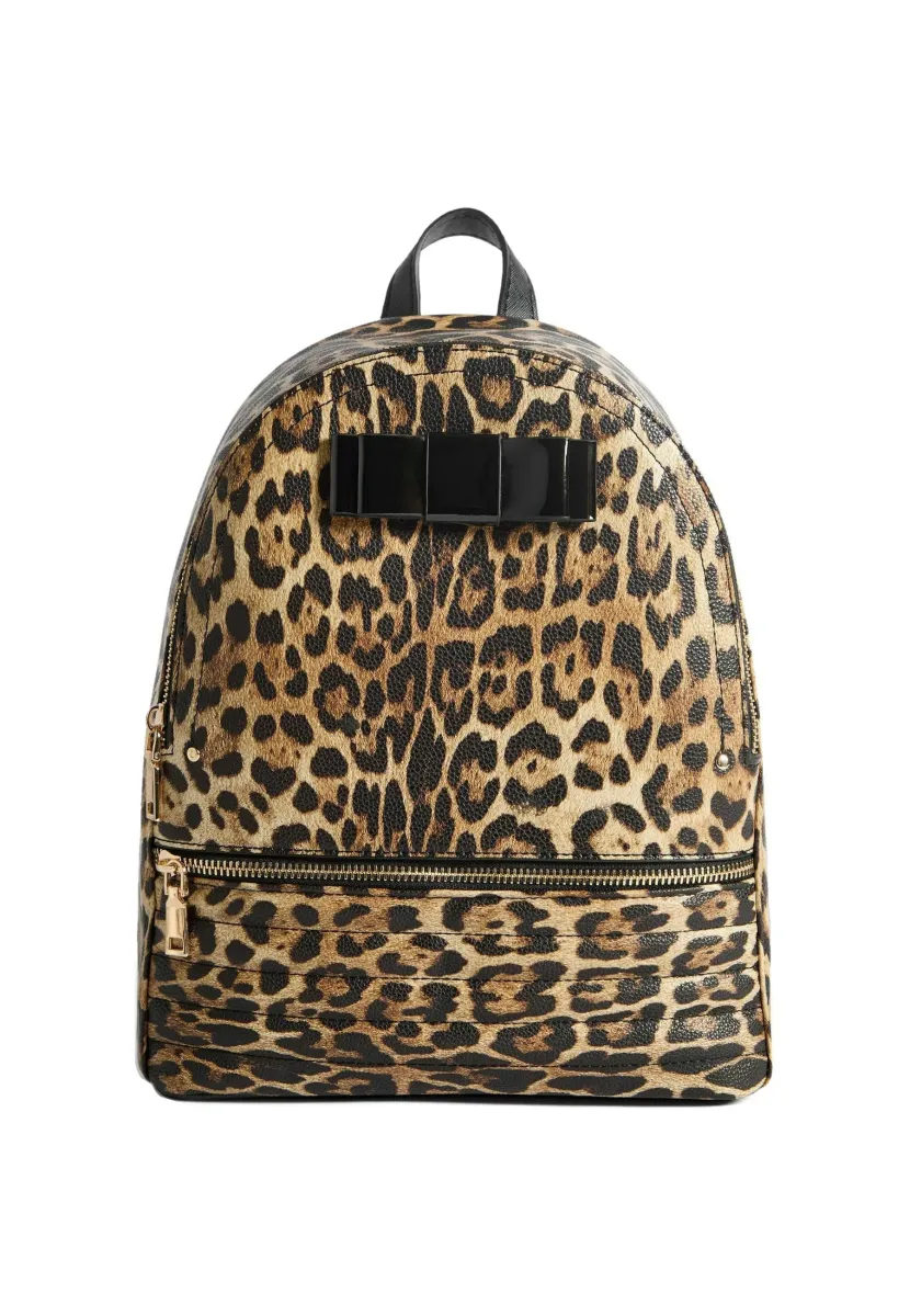 Schulranzen - leopard print