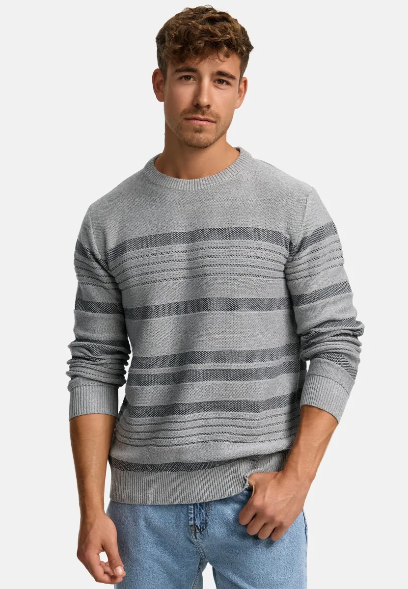 SCOTT - Strickpullover - lt grey mix