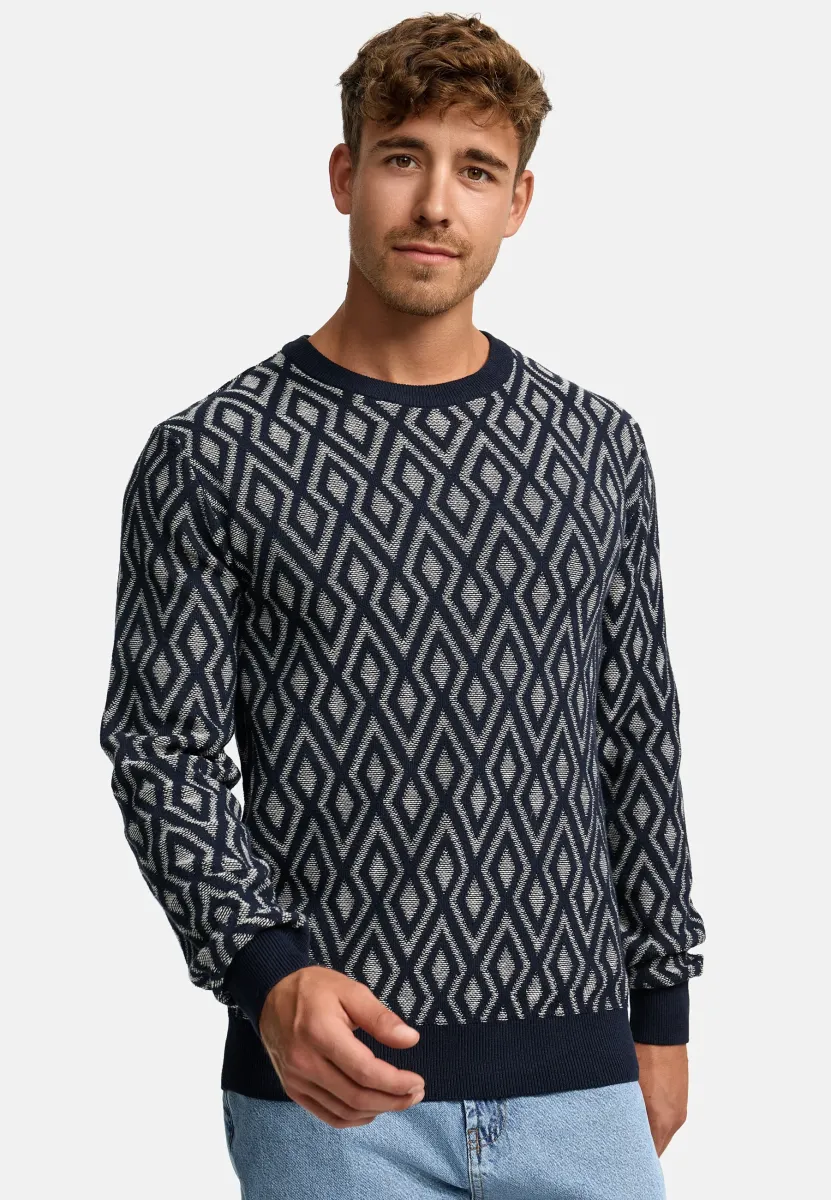 SCOTT - Strickpullover - navy mix