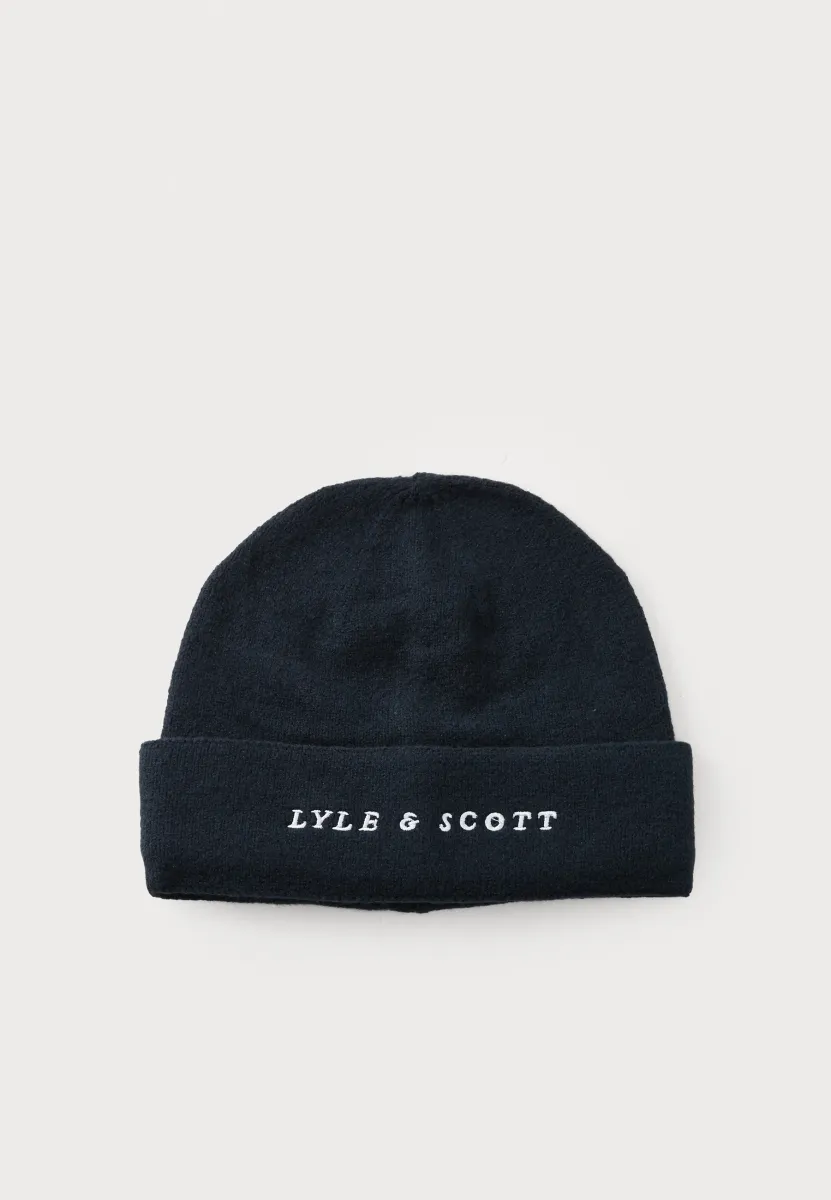 SCRIPT BEANIE UNISEX - Mütze - dark navy
