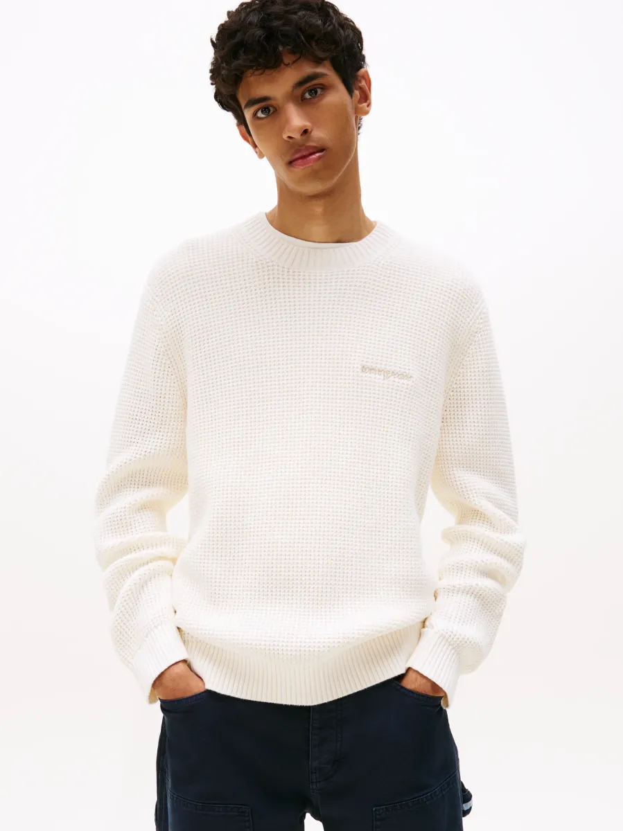 SCRIPT CHUNKY  - Strickpullover - ancient white