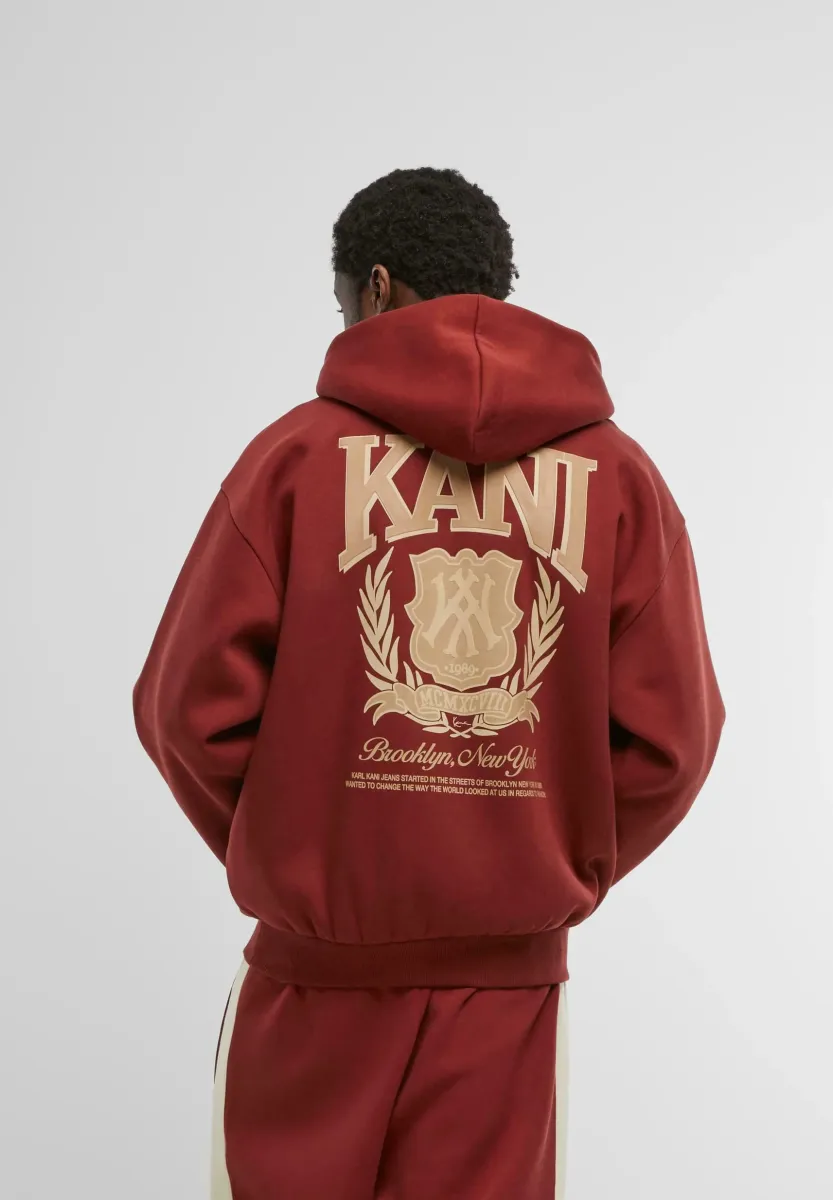 SCRIPT EMBLEM HOODIE - Sweatjacke - dark red