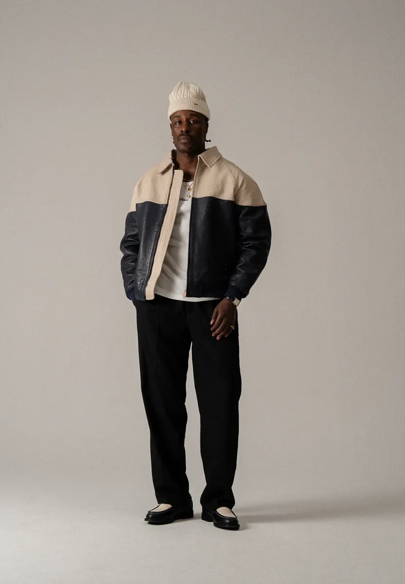 SCRIPT NY JACKET UNISEX - Bomberjacke - peacoat