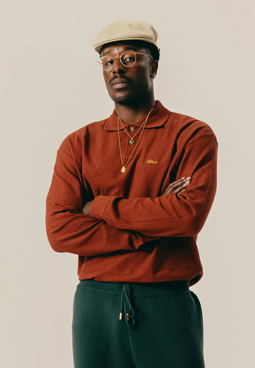 SCRIPT POINTELLE - Langarmshirt - madder brown