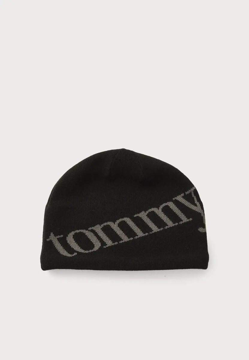 SCRIPT SKULL BEANIE - Mütze - black