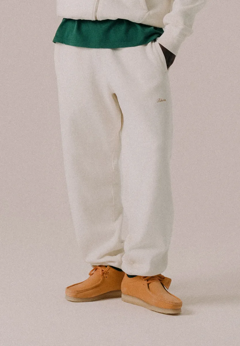 SCRIPT UNISEX - Jogginghose - antique white