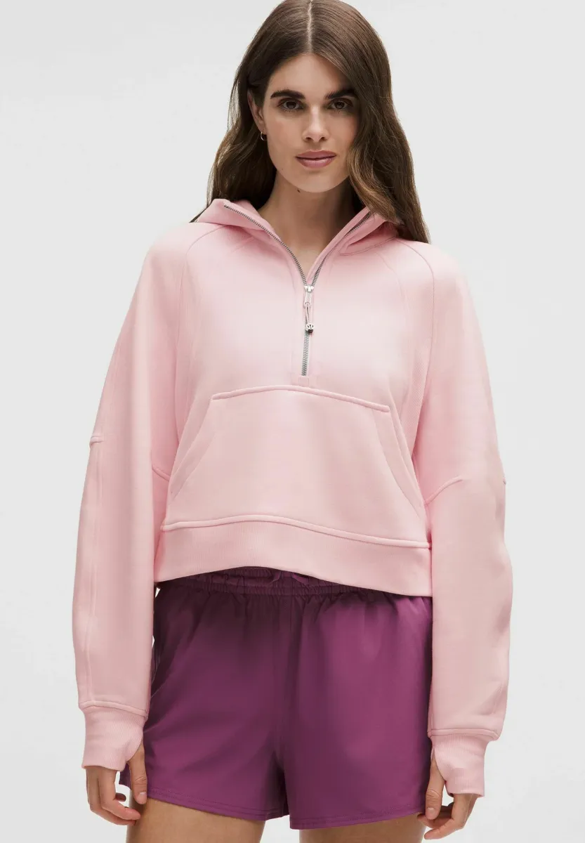 SCUBA OVERSIZED HALF-ZIP - Kapuzenpullover - blissful pink