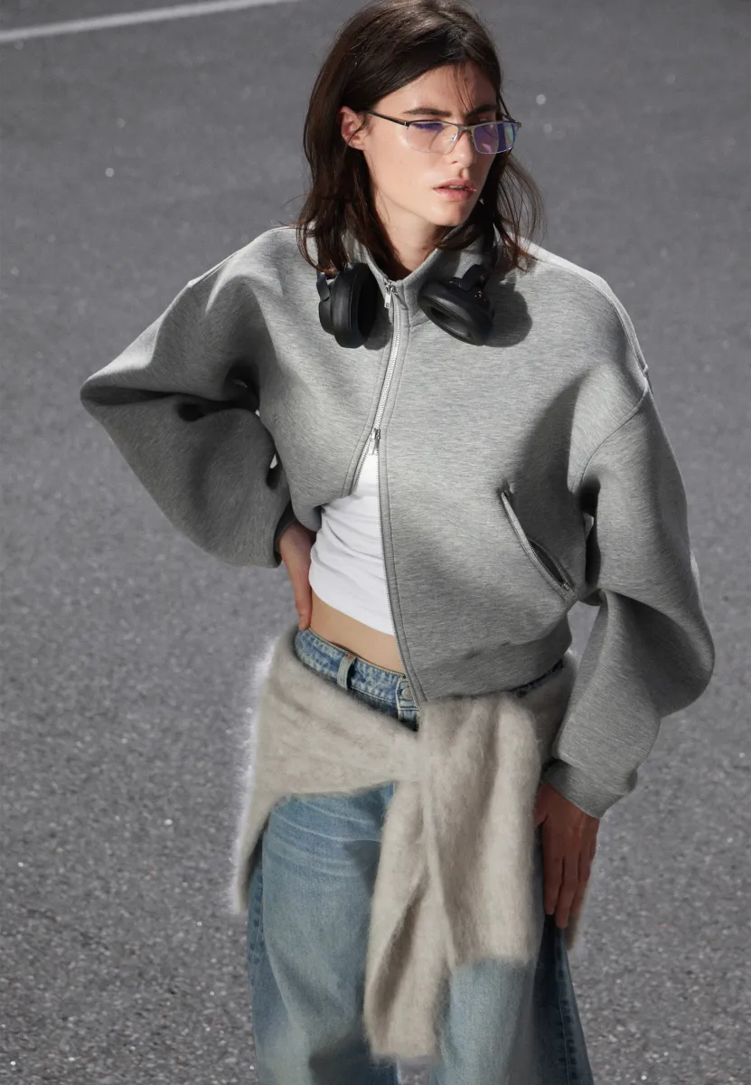 SCUBA - Sweatjacke - grey melange