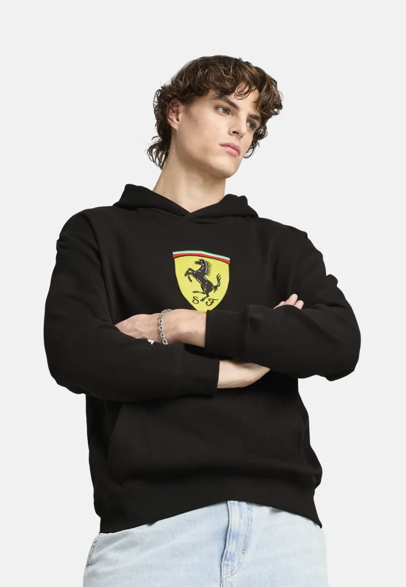 SCUDERIA FERRARI RACE BIG SHIELD  - Kapuzenpullover - black