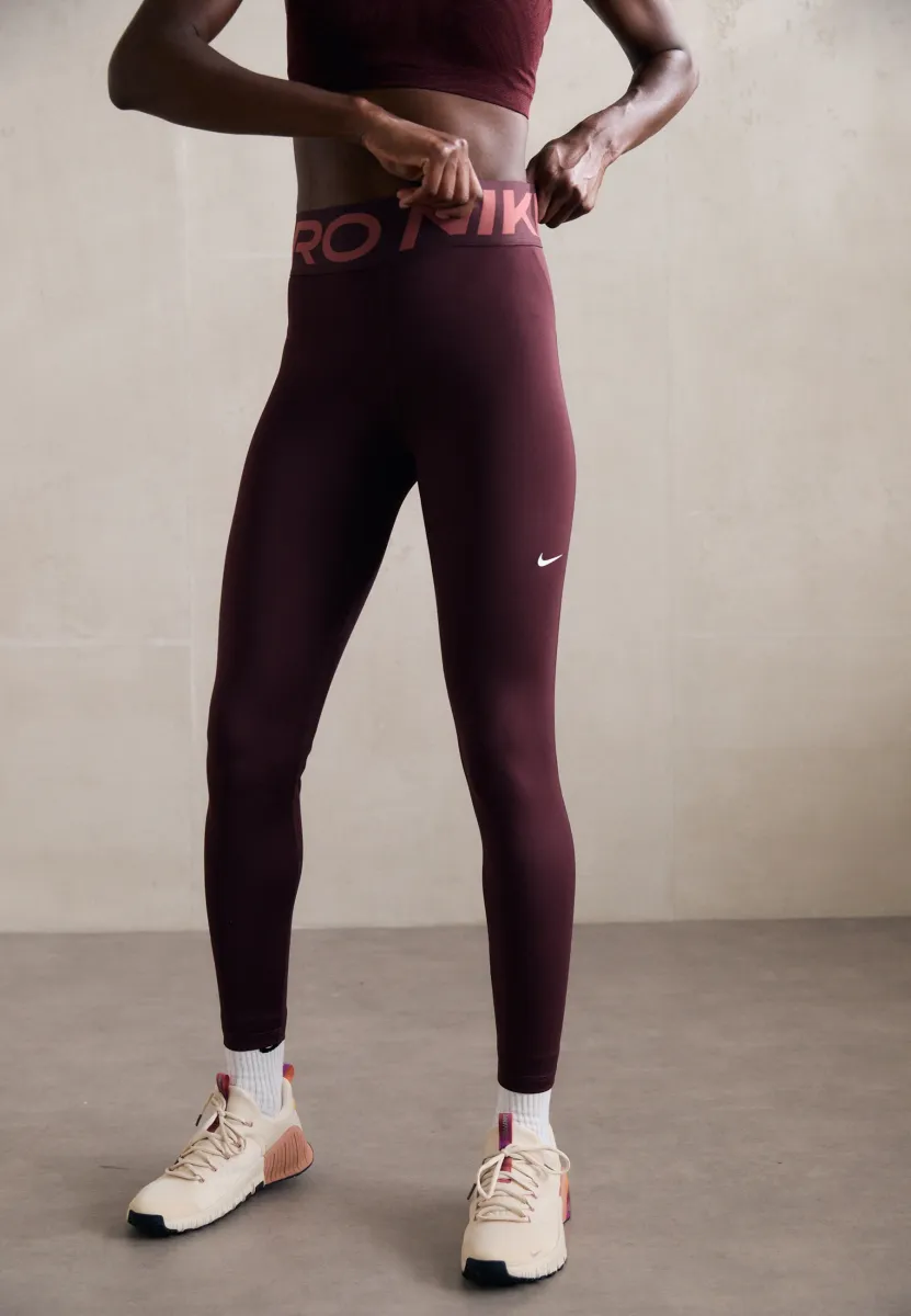 SCULPT - Tights - burgundy crush/white
