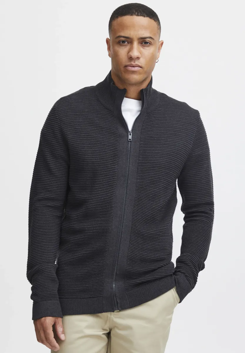 SDNicklas - Strickjacke - dark grey melange