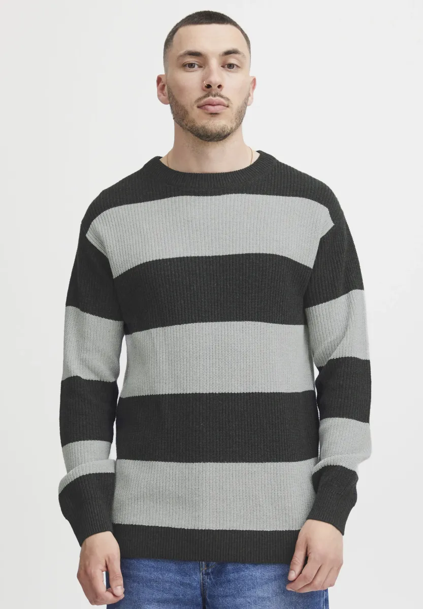 SDSERGIO - Strickpullover - dark grey melange