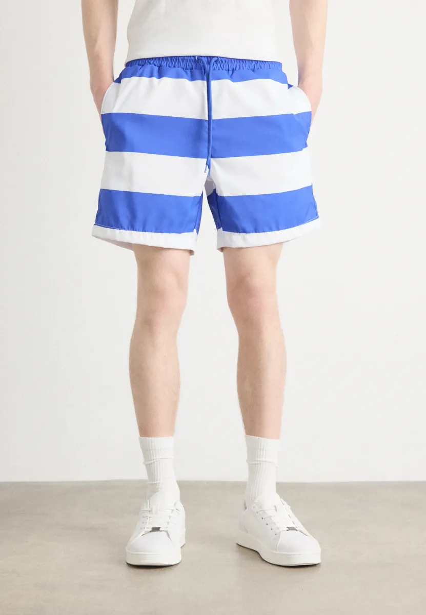 SEA SANDRO STRIPE - Shorts - surf the web/white