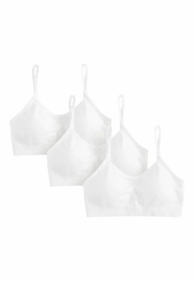 SEAMFREE STRAPPY CROP WITH REMOVABLE LIGHTLY PADDED - Bustier - white