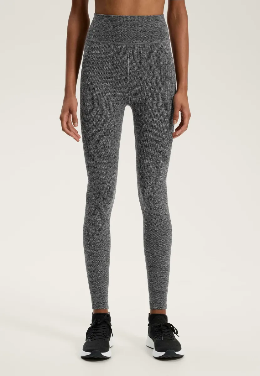 SEAMLESS ANKLE-LENGTH - Tights - dark grey