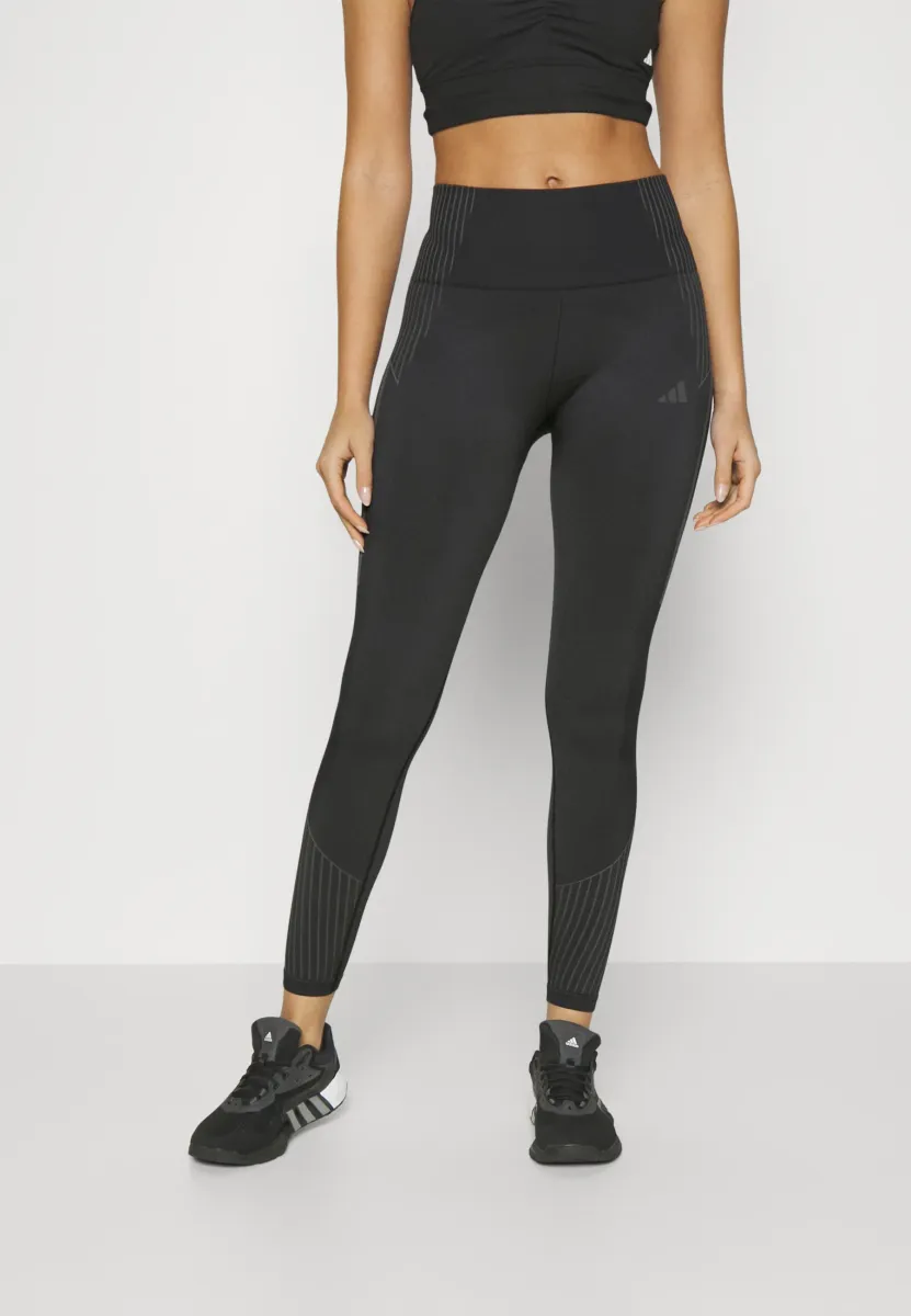 SEAMLESS BRANDED 7/8 - Tights - black
