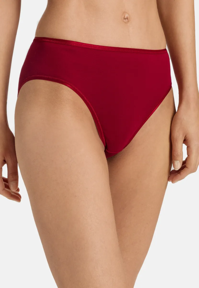 SEAMLESS MIDI SLIP - Slip - red dahlia