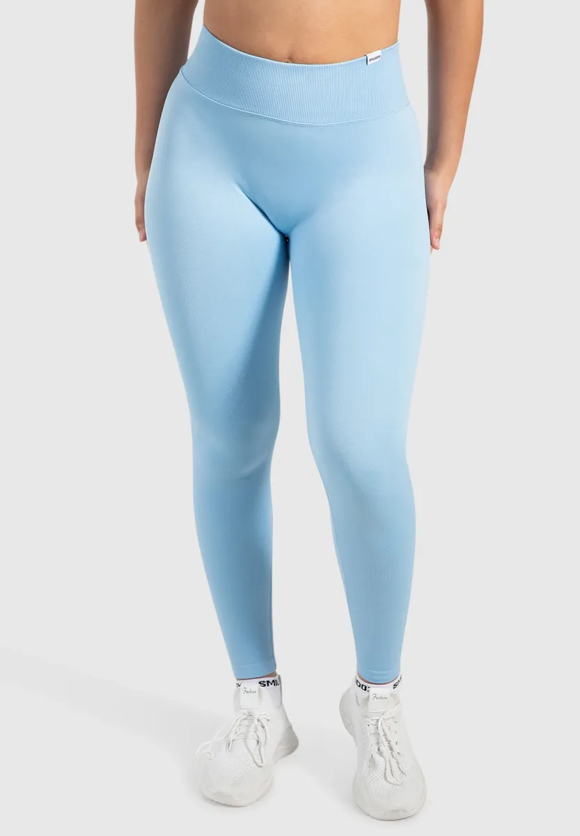 SEAMLESS SCRUNCH SEAMLESS V-SHAPE SPORT FITNESS  MYRAH - Tights - hellblau