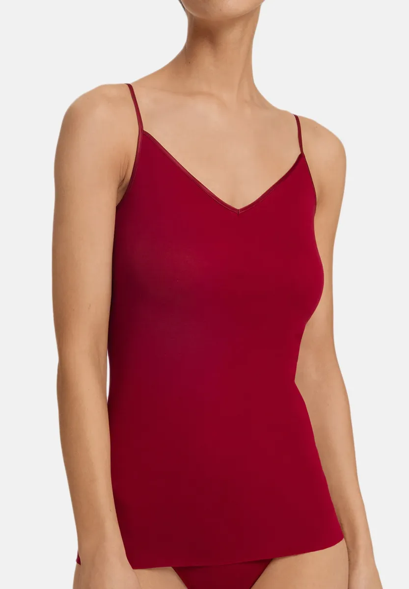 SEAMLESS SPAGHETTI - Unterhemd/-shirt - red dahlia