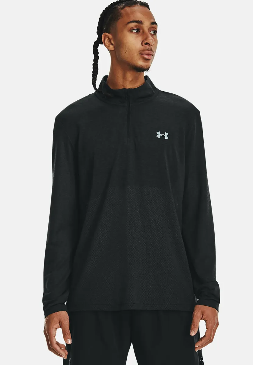 SEAMLESS STRIDE - Strickpullover - black