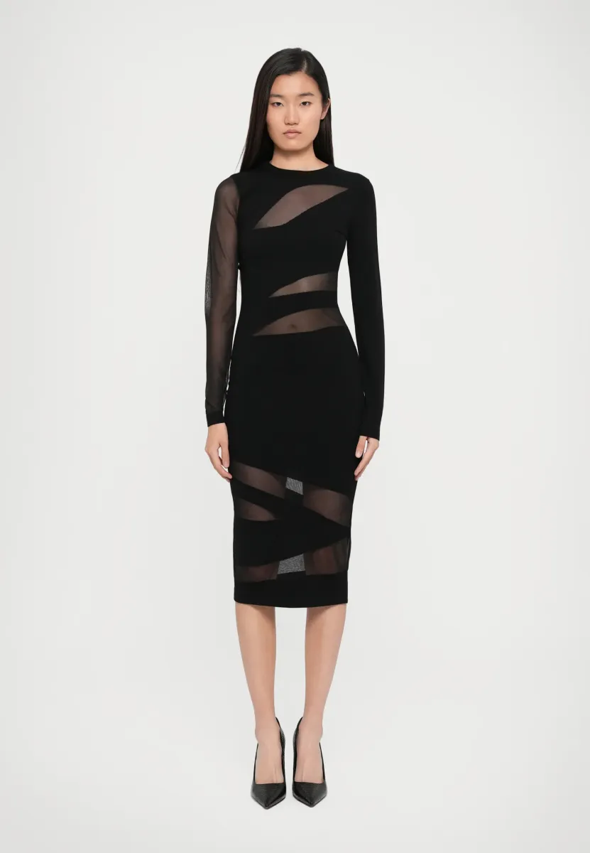 SEE THROUGH - Ballkleid - black