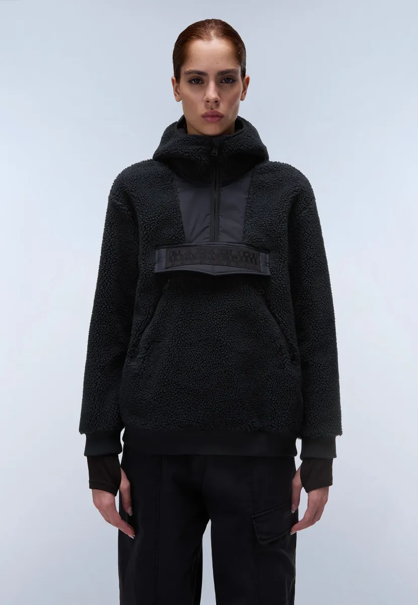 SELINE - Fleecepullover - black