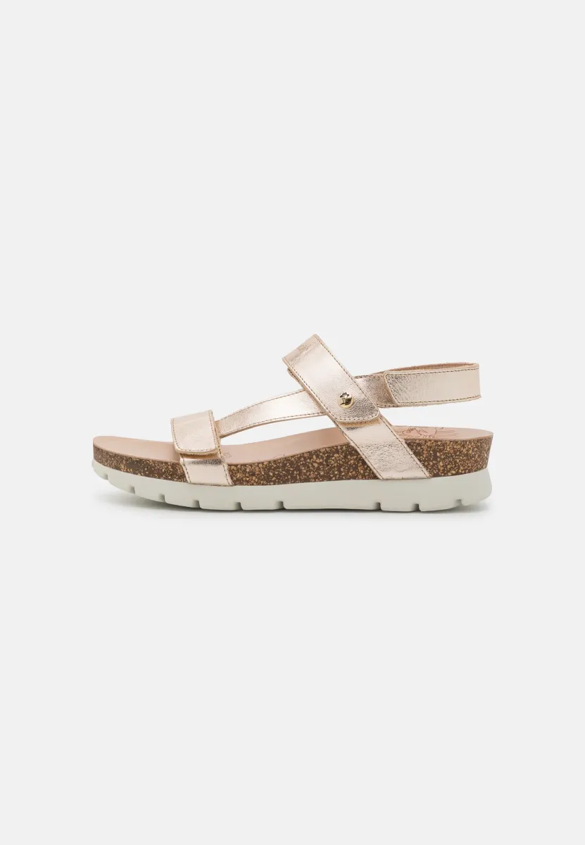 SELMA SHINE - Plateausandalette - gold