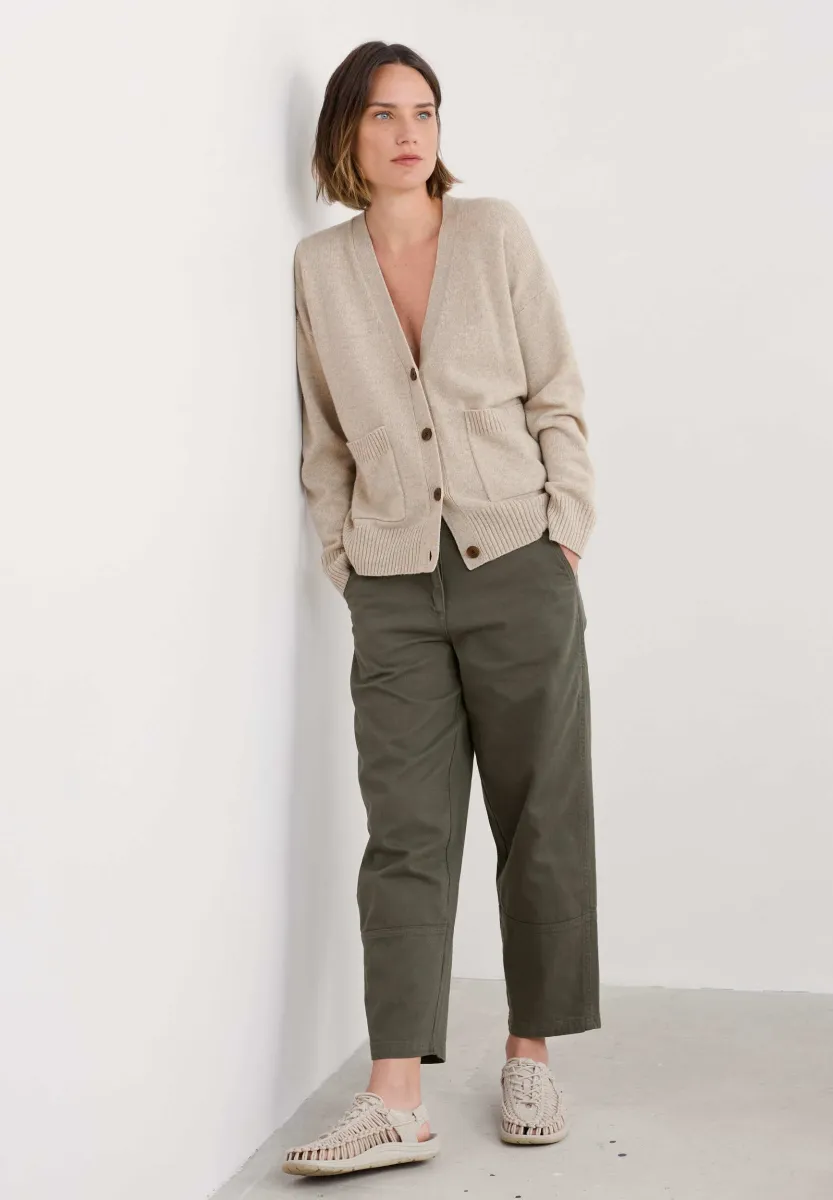 SENARA - Strickjacke - natural aran