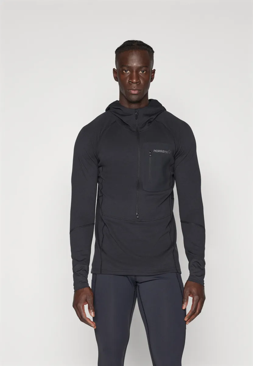 SENJA HOOD - Kapuzenpullover - caviar