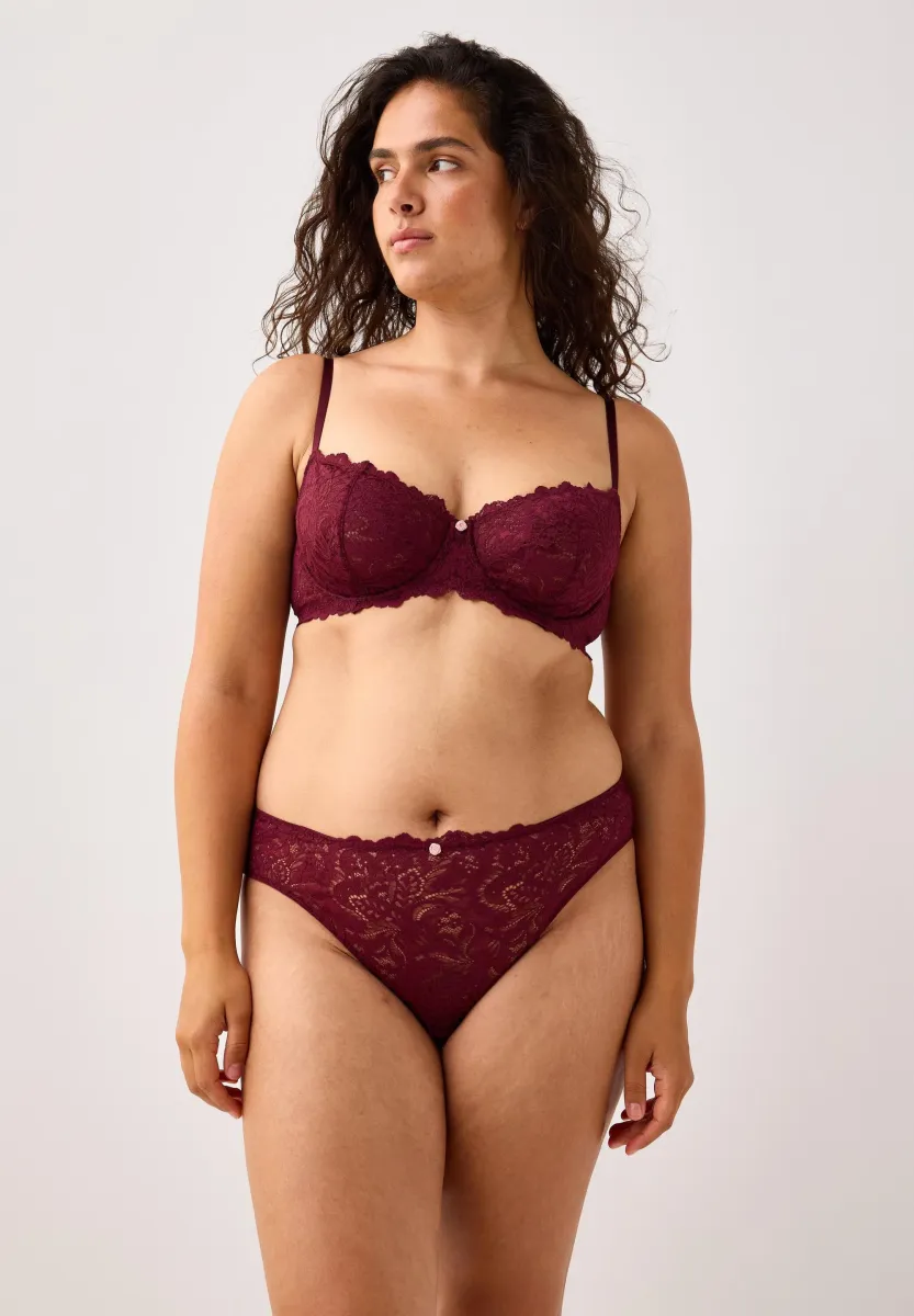 SENNA LYDIA - Bügel BH - dark dusty red