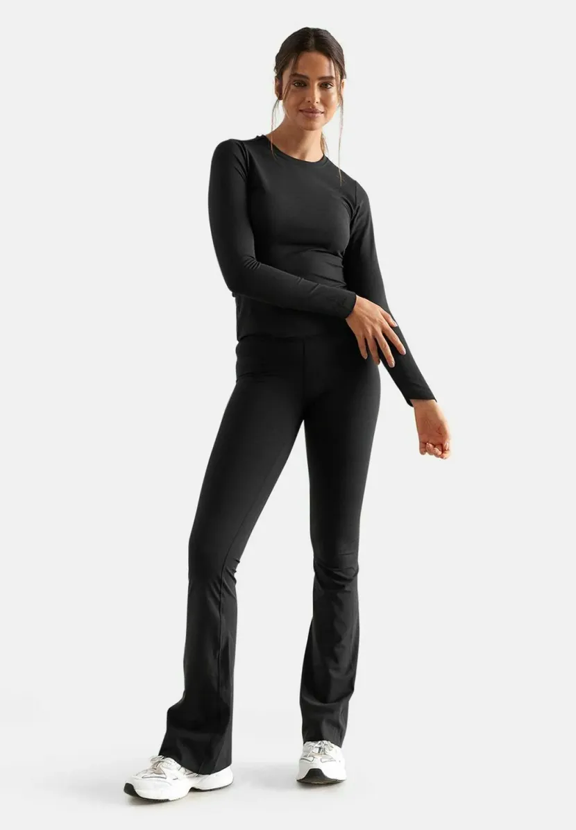SENSE CUTOUT BACK - Langarmshirt - black
