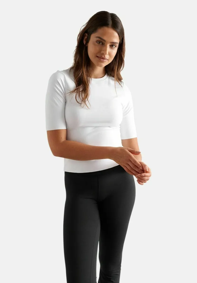 SENSE HALF SLEEVE - T-Shirt basic - white