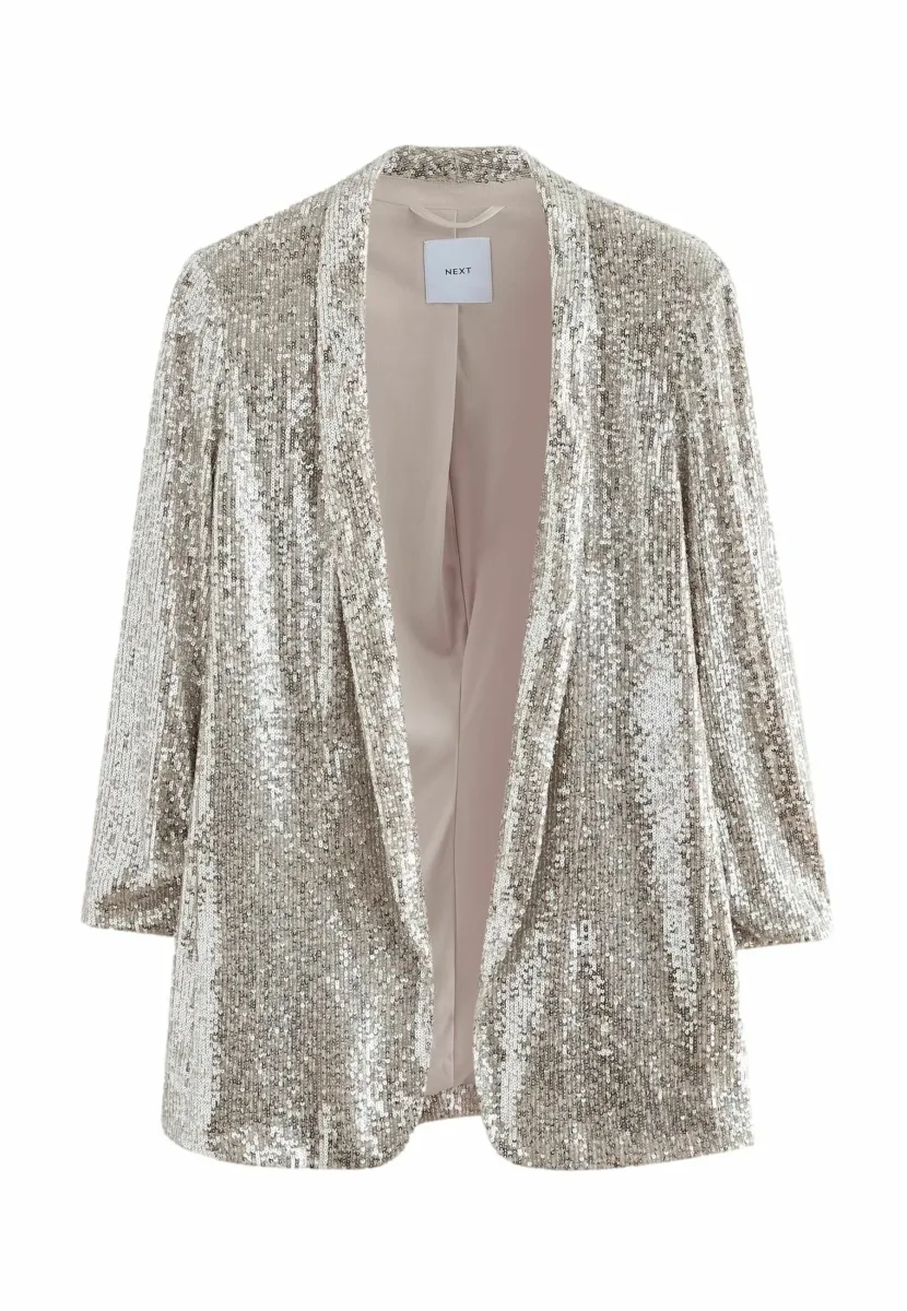 SEQUIN-REGULAR FIT - Blazer - silver
