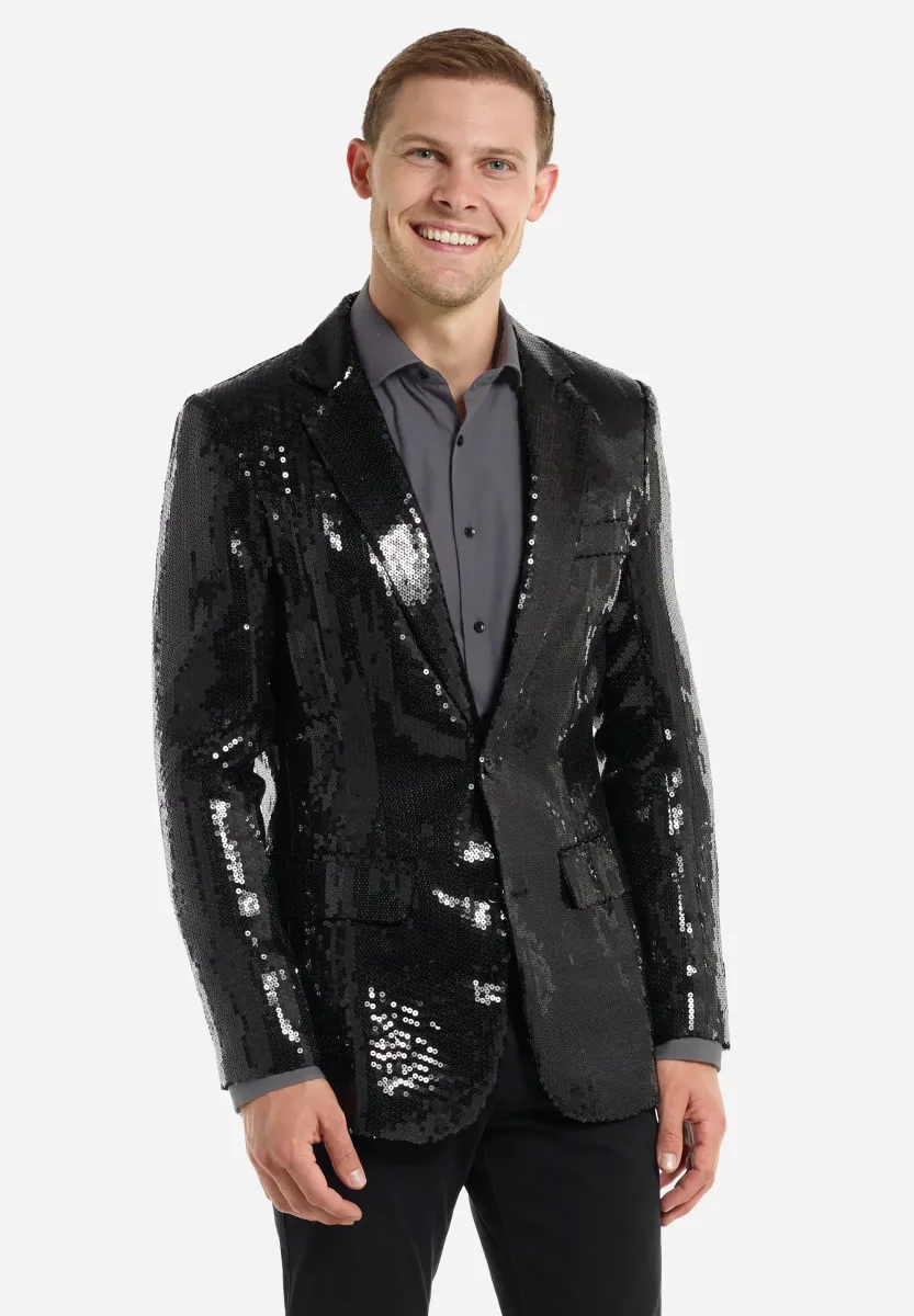 SEQUINS - Anzugsakko - black