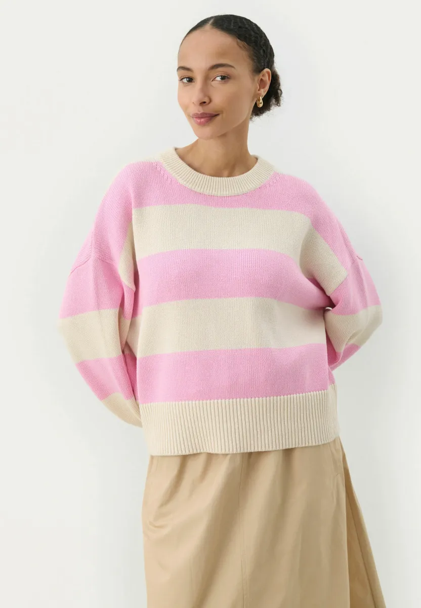 SERAFINE - Strickpullover - prism pink stripe