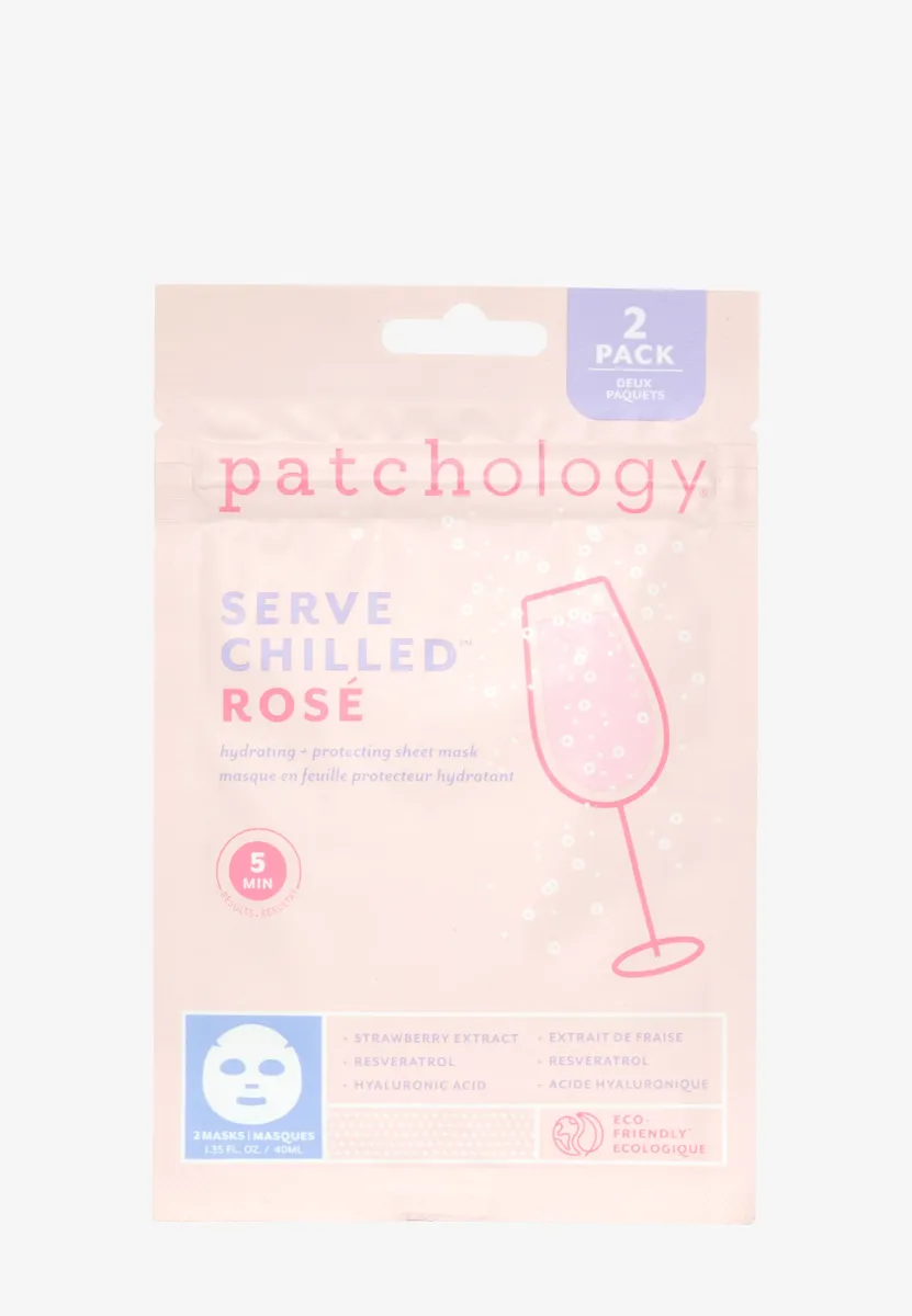 SERVE CHILLED ROSÉ HYDRATING & PROTECTING SHEET MASK - Gesichtsmaske