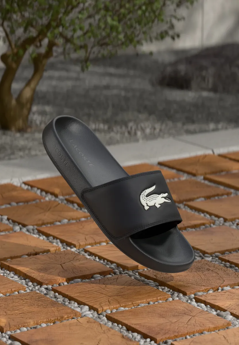 SERVE SLIDE 125 - Pantolette flach - black/white