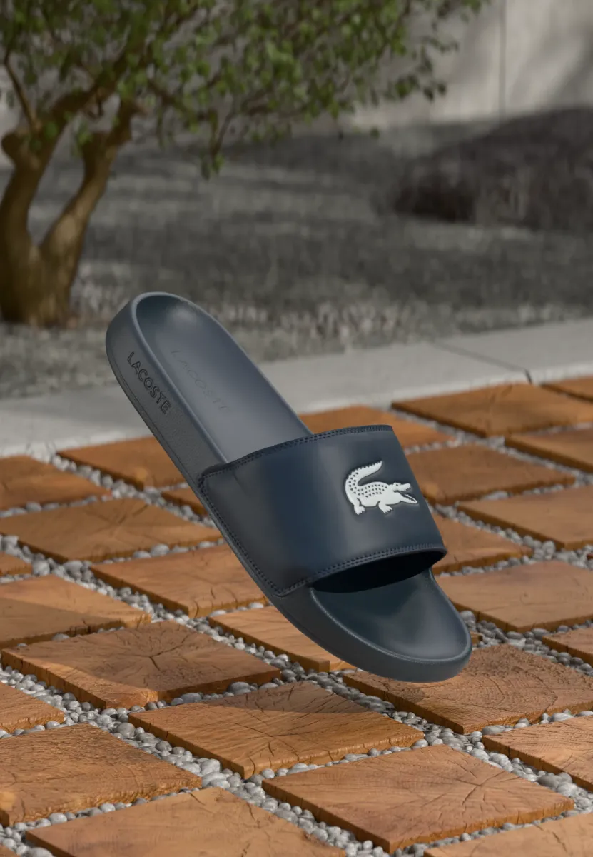 SERVE SLIDE 125 - Pantolette flach - navy/white