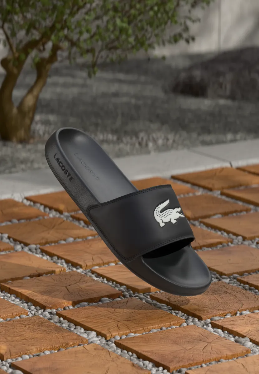 SERVE SLIDE 1251 - Pantolette flach - black/white