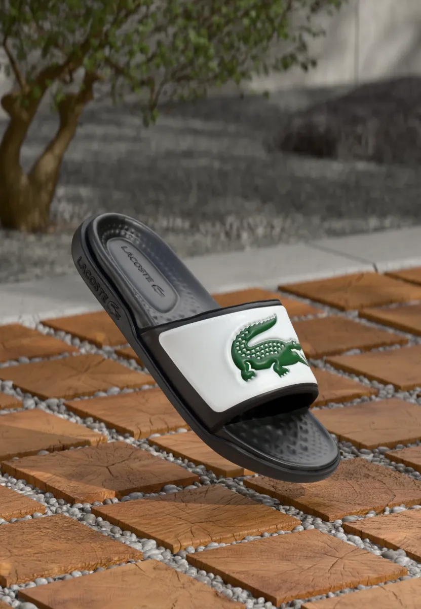 SERVE SLIDE DS 225 - Pantolette flach - black/white
