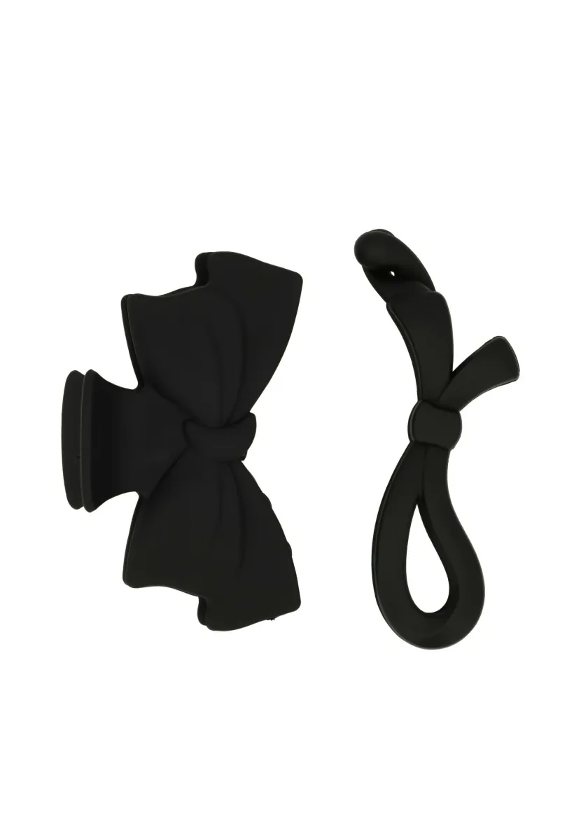 SET BANANA CLIP AND SHARK CLIP - Haar-Styling-Accessoires - black