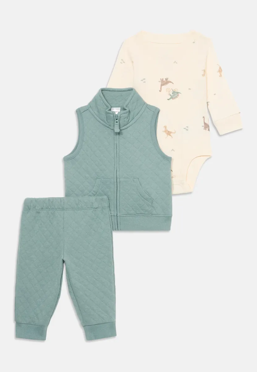 SET - Body - green/off-white