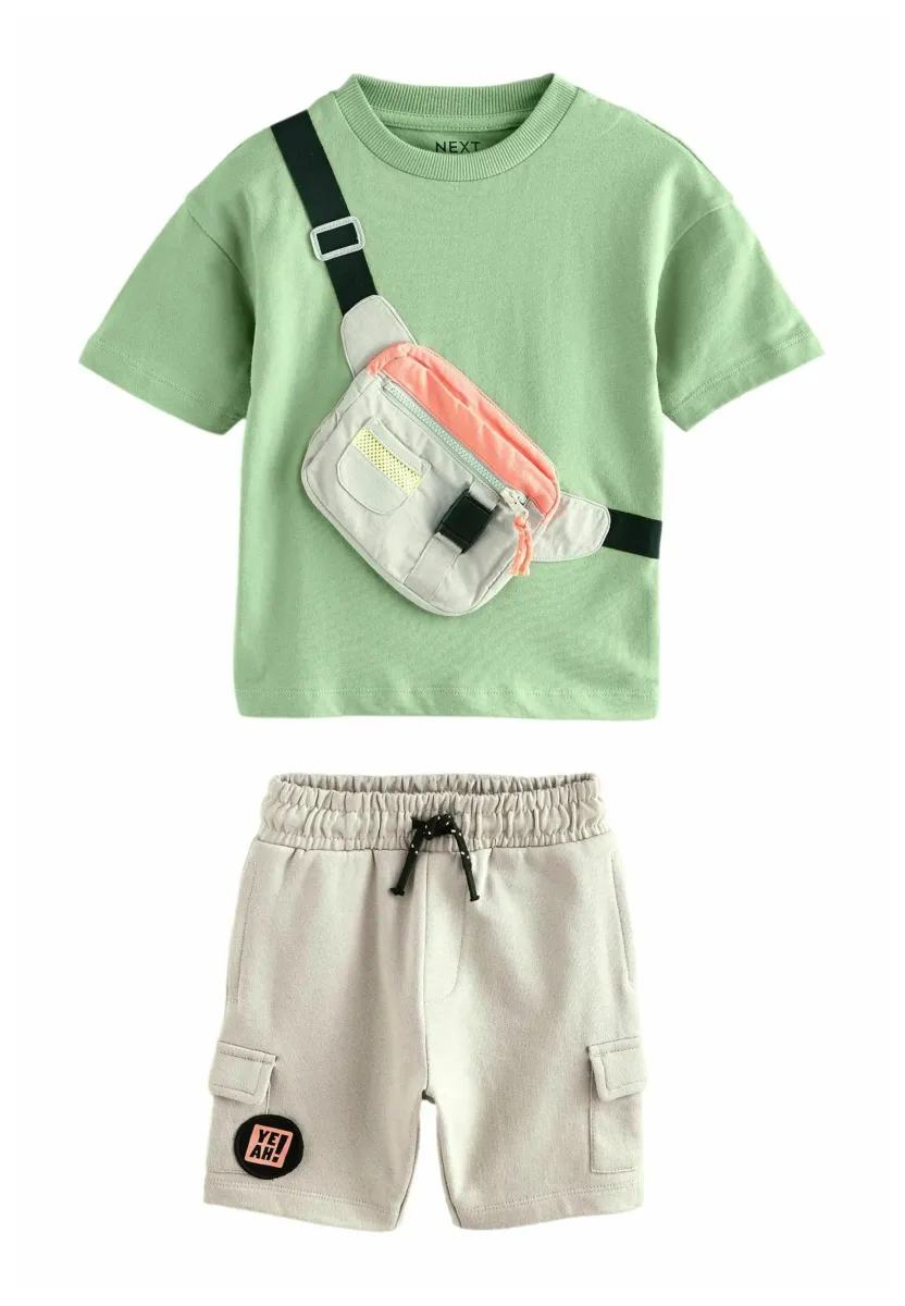 SET - Cargohose - khaki green