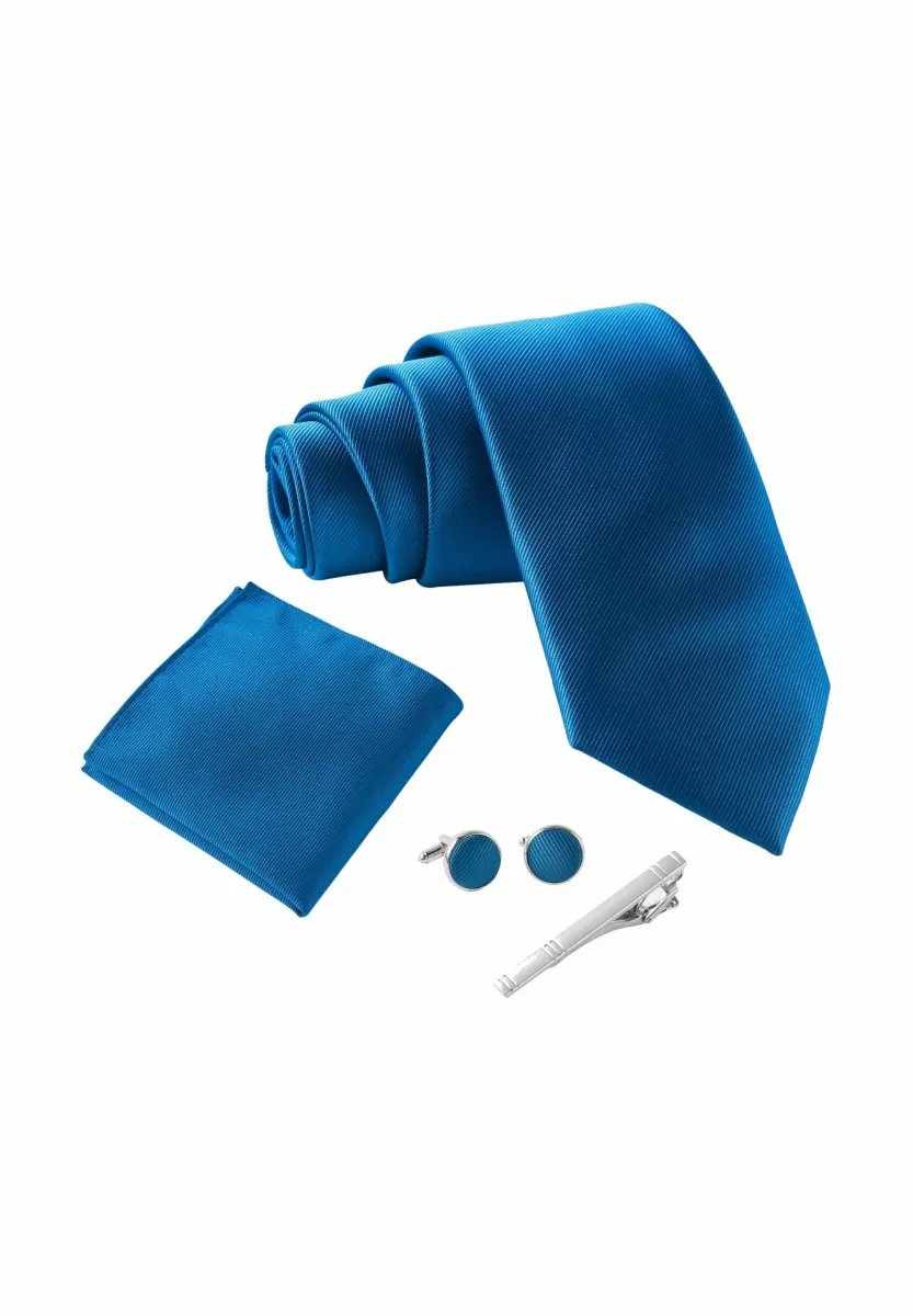 SET - Einstecktuch - blau