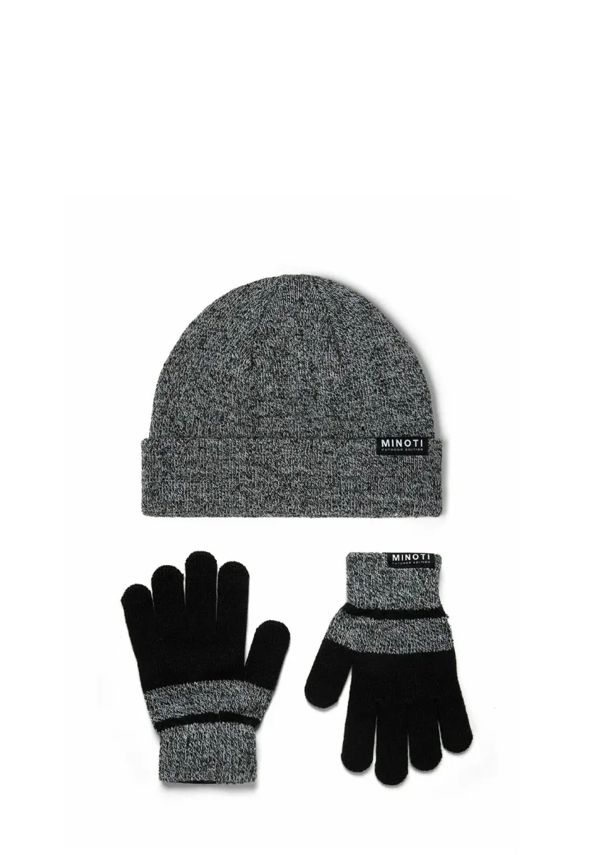 SET FOR WINTER - Fingerhandschuh - grey black