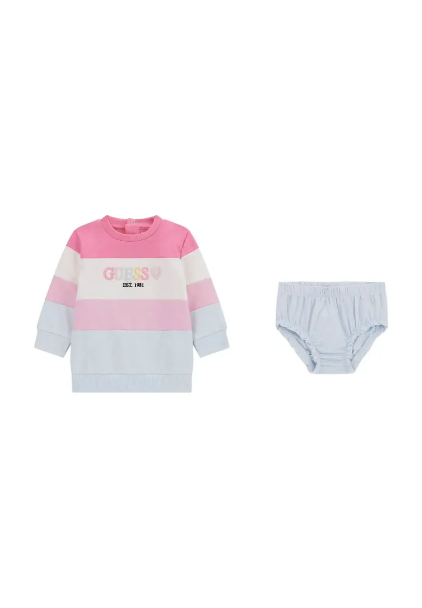 SET - Freizeitkleid - mehrfarbe rose